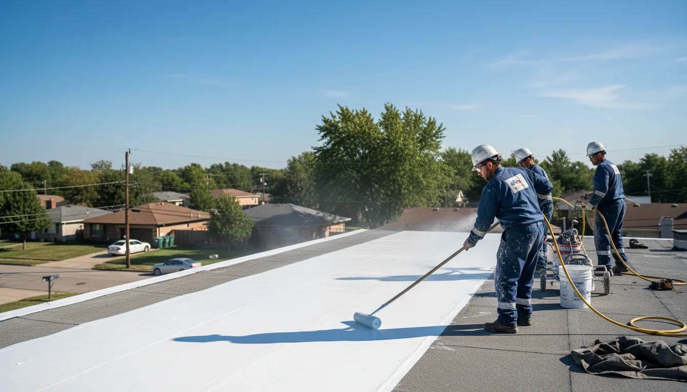 Commercial roof coating in Bishop, VA near me